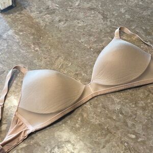 Skims plunge Seamless Tan beige cream Bra 36D